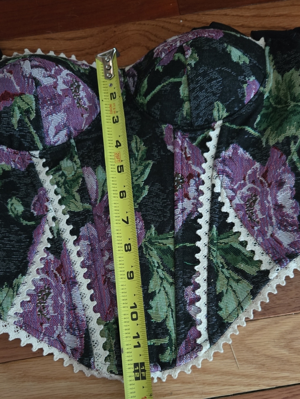 Top Chic NWT Floral Corset Top M - Picture 7 of 8